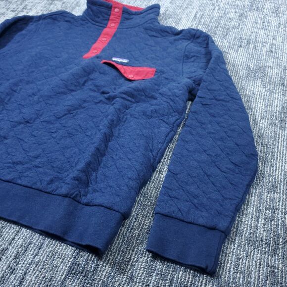 Patagonia Men's Synchilla Snap-T Fleece Pullover Quilted Sweater Size L Blue - Picture 6 of 11